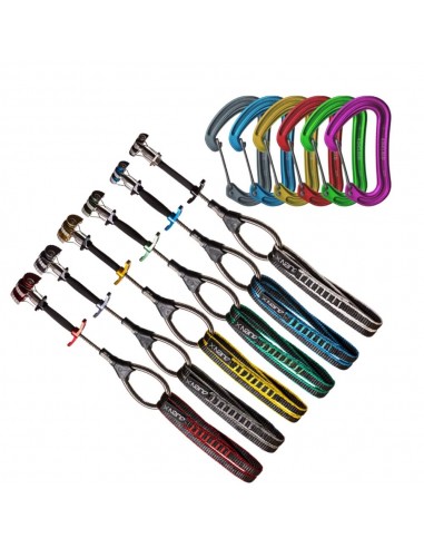 Pack 6 Alien X + mosquetones nineteen - Alien Cam/Edelrid