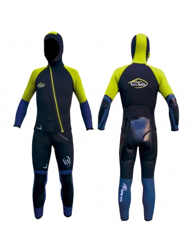 Aneto (Noir/Bleu/Jaune) - Combinaison de canyoning néoprène - Seland