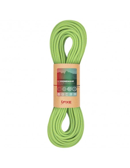 Vignemale 8mm Full Dry 60m endurance (Green) - cuerda para escalada en hielo y alpinismo - Fixe
