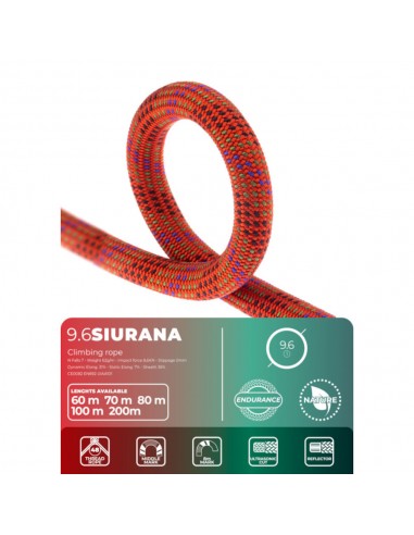 Siurana 9,6mm Endurance (80m) - Cuerda dinámica - Fixe/Roca