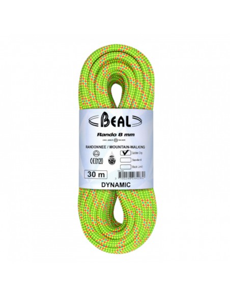 Corde Beal Rando Golden Dry 8mm 30m