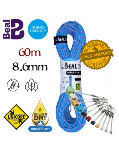 Pack Cuerda cobra GDRY (60m) de Beal...