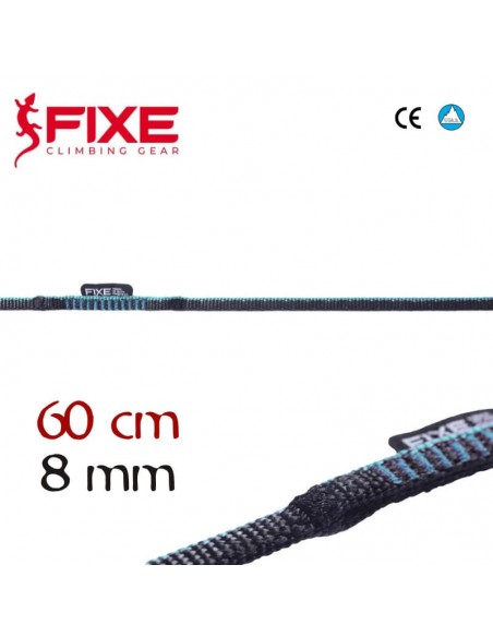 Fosca 8mm x 60cm - (Black-Turquoise) -Anillo cinta dyneema -  Fixe