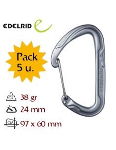 Pack 5 mousquetons Pure Wire - Edelrid 2