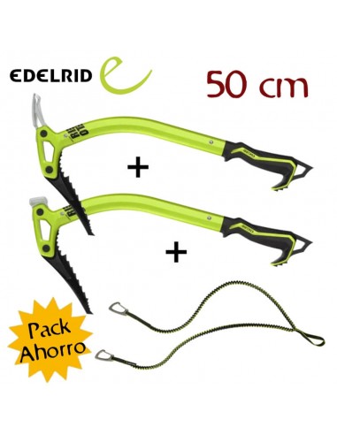 Pack 2 piolets EDELRID RIOT + spinner...