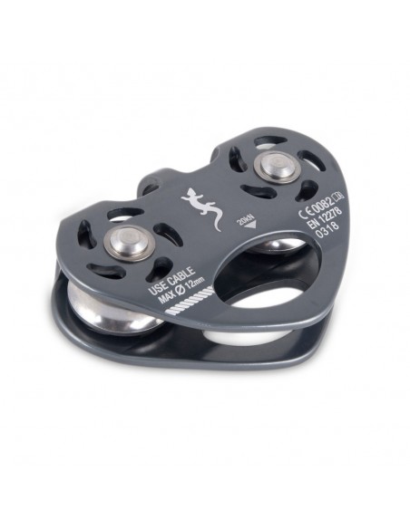 Polea doble eje para tirolinas de cable - Fixe