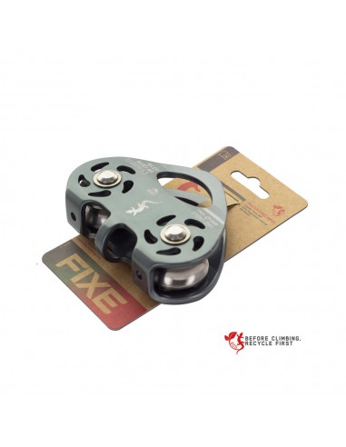 Polea doble eje para tirolinas de cable - Fixe