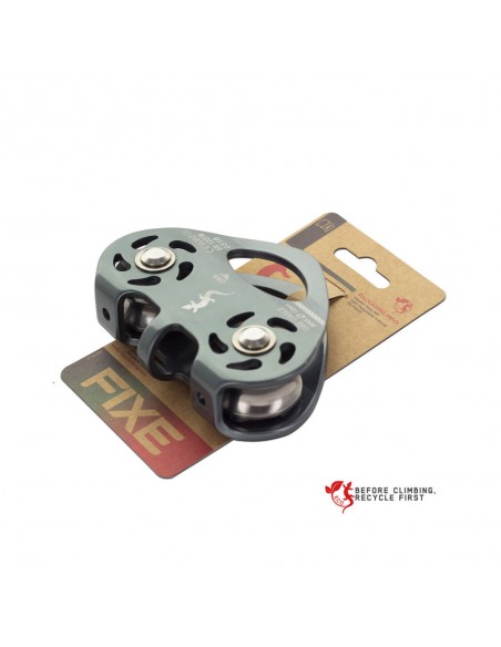 Polea doble eje para tirolinas de cable - Fixe