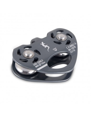 Pack 2 poleas doble eje para tirolinas de cable - Fixe