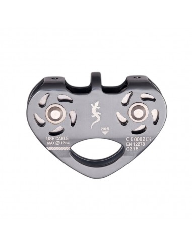 Pack 2 poleas doble eje para tirolinas de cable - Fixe