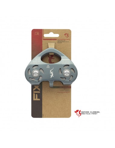 Pack 2 poleas doble eje para tirolinas de cable - Fixe