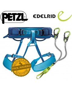 Pack Corax bleu + Cable Comfort VI - pack via ferrata - Petzl/Edelrid 2