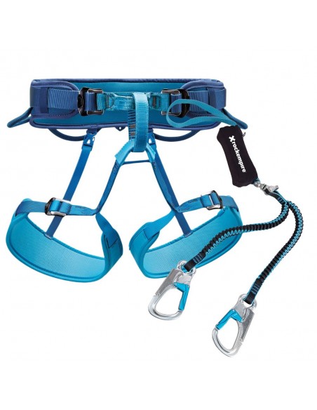 Pack via ferrata absorbeur et baudrier