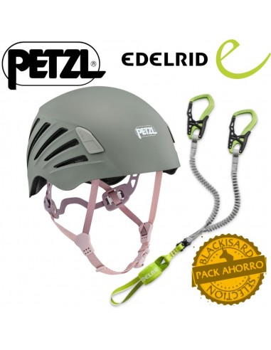 Pack casque Borea Turquoise + dissipateur Cable Comfort VI - Petzl / Edelrid