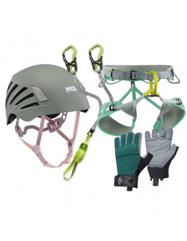Pack via ferrata femme 4 éléments - Jayne + Crag half + Borea + Cable kit 6.0