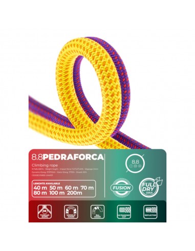 Fixe Pedraforca 8,8 mm Full Dry Fusion 70 m violette