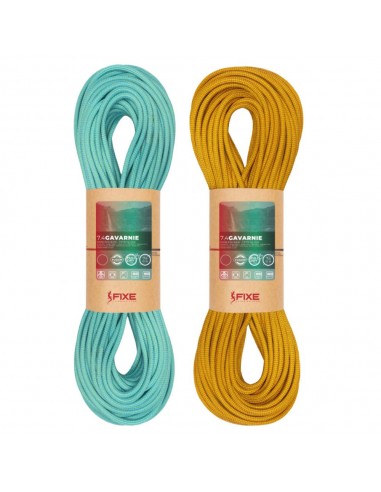Pack 2 Gavarnie 7.4mm FULL DRY Fusion (60m) - Cuerda doble y gemela- Fixe/Roca