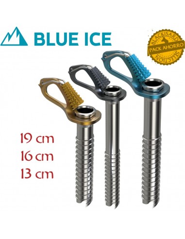 Pack 3 Aero Ice Screw 13,16 i 19cm -...