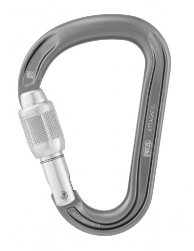 Attache (Gray) - Mosqueton HMS Rosca - Petzl