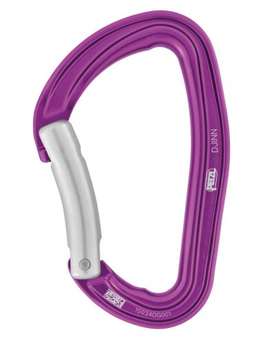 Djinn violeta - Mosquetón robusto gatillo curvo - Petzl