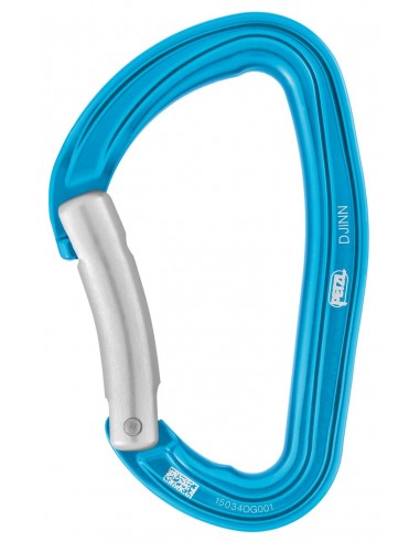 Djinn azul - Mosquetón robusto gatillo curvo - Petzl