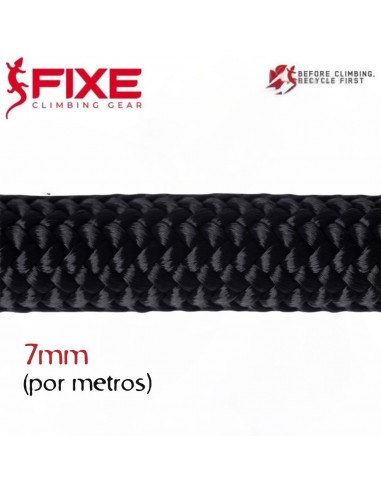 Cordino 7mm (por metros) (Negro) - Fixe