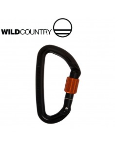 Seesion screw gate (Black / Tangerine) - Mousqueton à vis - Wild Country