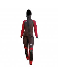 Mulhacen Clasico ( Bordeaux/Noir ) - Combinaison néoprène femme - Seland