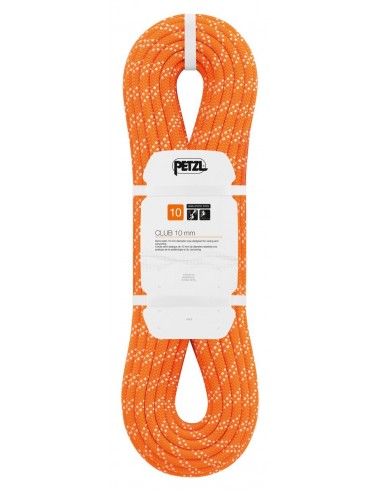 Club 10mm (200m) Orange - corde semi-statique spéléo canyoning - Petzl