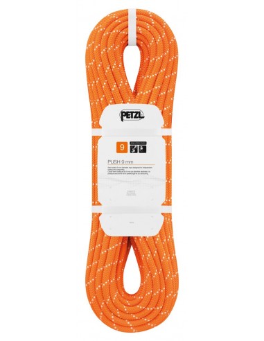 Push 9mm (200m) Orange - corde semi-statique canyoning spéléo - Petzl
