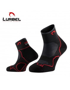 Desafio Three (Negro / Rojo) - Chaussettes trail-running - Lurbel