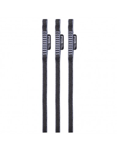 Pack 3 anneaux Fosca 10mm x 125cm (Black/Grey) - Anneau sangle dyneema - Fixe