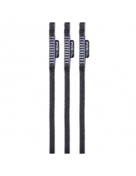Pack 3 anneaux Fosca 10mm x 125cm (Black/Grey) - Anneau sangle dyneema - Fixe