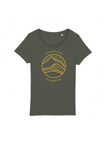 T-shirt Woman Conscious (Khaki) - T-shirt manches courtes - Sierra