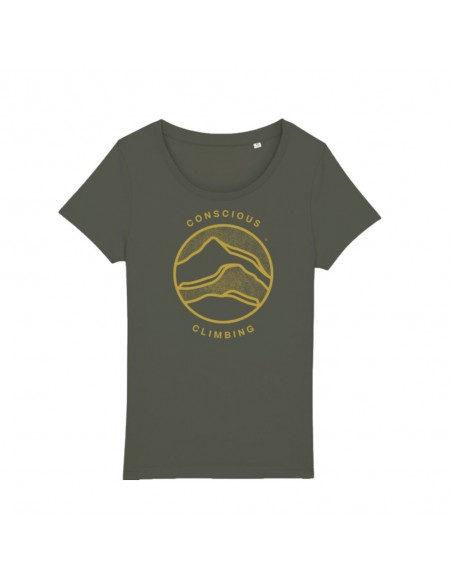T-shirt Woman Conscious (Khaki) - T-shirt manches courtes - Sierra