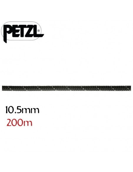 Parallel 10,5 mm noir 200 m - corde semi-statique - Petzl
