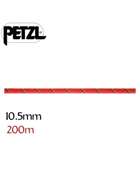 Parallel 10,5 mm rouge 200 m - corde semi-statique - Petzl
