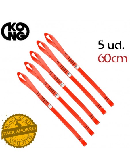 Pack 5 Aro adventure Evo 60 cm (Rojo) - Anneau d'ancrage simple - Kong