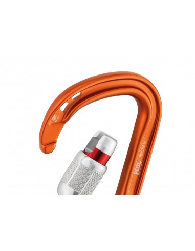 Rocha (Orange) - Mosqueton de Pera ultracompacto a Rosca - Petzl