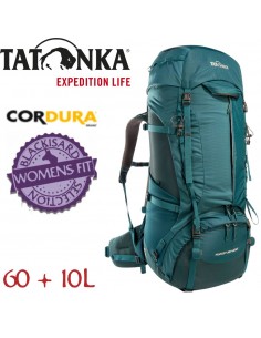 Yukon 60+10 Women (Teal green / Jasper) - Mochila de trekking de mujer - Tatonka
