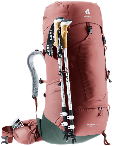 Air Contact Lite 45 + 10 SL (Caspia - Ivy ) - Mochila de trekking para mujer - Deuter
