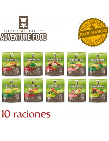 Pack 10 raciones variadas de comida...