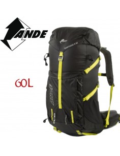 Santiago 2.0 60L Shield (Nero/Giallo) - sac à dos de randonnée avec traitement étanche - Ande