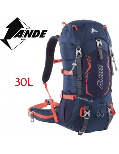 Adamello 30L (Blu/Arancio) - Mochila...