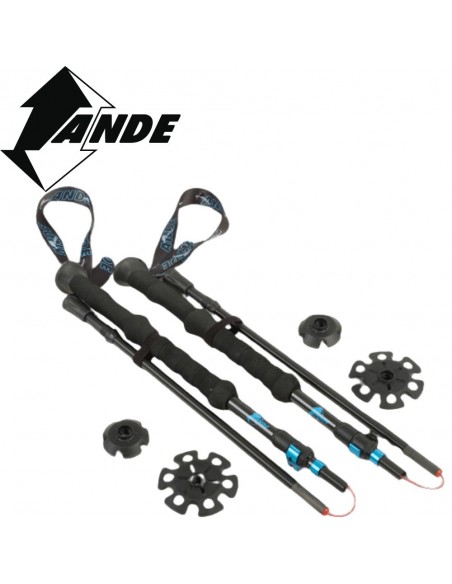 New Maloja - Bastones de trekking plegables de carbono - Ande