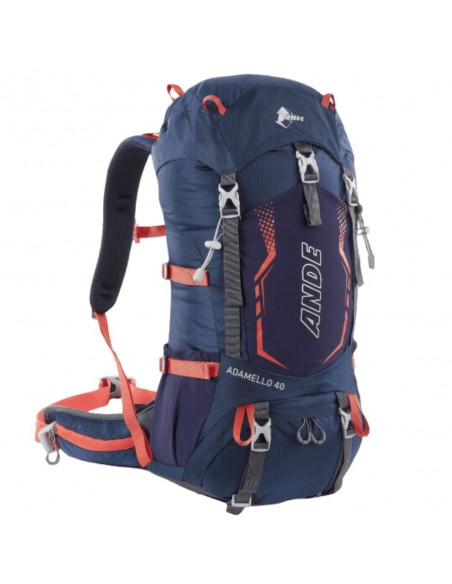 Adamello 40L (Blu/Arancio) - Mochila de trekking - Ande