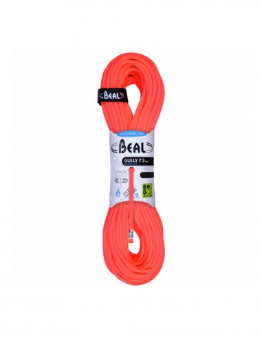 Gully 7,3mm 40m (Naranja) Golden dry Unicore - Cuerda ultraligera para hielo y glaciares - Beal
