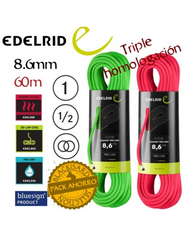 Pack 2 Canary Pro Dry 8,6 mm 60m...