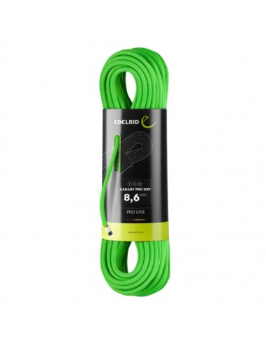 Pack 2 Canary Pro Dry 8,6 mm 60m (Pink - Neon Green) - Cuerdas triple homologación - Edelrid