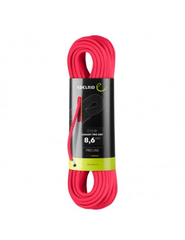 Pack 2 Canary Pro Dry 8,6 mm 60m (Pink - Neon Green) - Cuerdas triple homologación - Edelrid